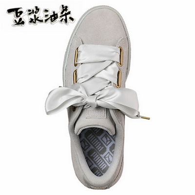 Puma Suede Basket Heart Women Shoes--002